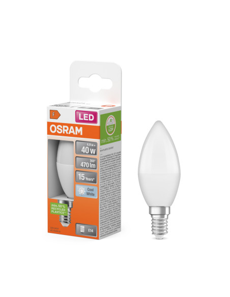 ŻARÓWKA LED STAR CLB40 FR 4.9W 4000K neutralna biała E14 470LM 