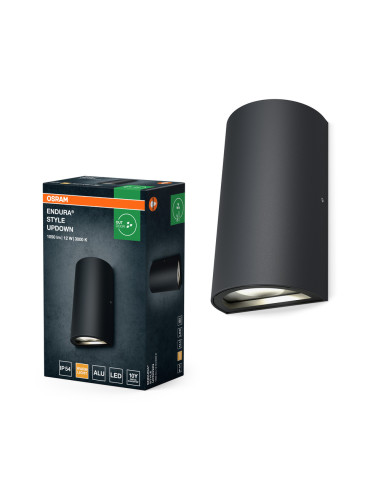 KINKIET ZEWNĘTRZNY ENDURA STYLE UPDOWN 12W/3000K 700LM IP44 DARK GRAY 