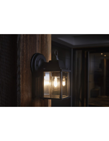 KINKIET ZEWNĘTRZNY ENDURA CLASSIC LANTERN SQ M E27 IP43 KINKIET ALU CZARNA 