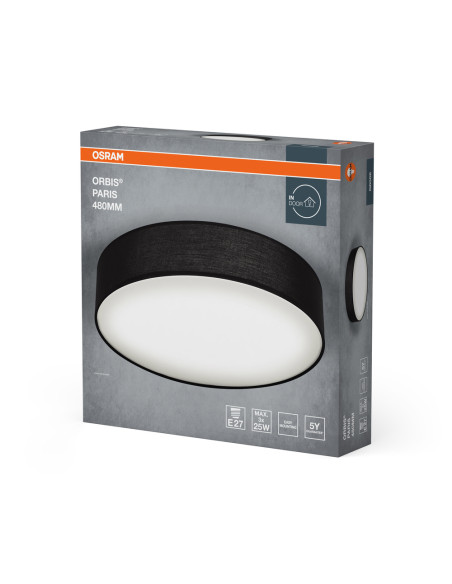 PLAFON LED ORBIS PARIS 480 3XE27 BK 