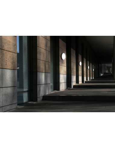 SURFACE BULKHEAD ROUND 300 P 17W/15W/12,5W/10W 3000K/4000K 132LM/W CPS BK IP65 