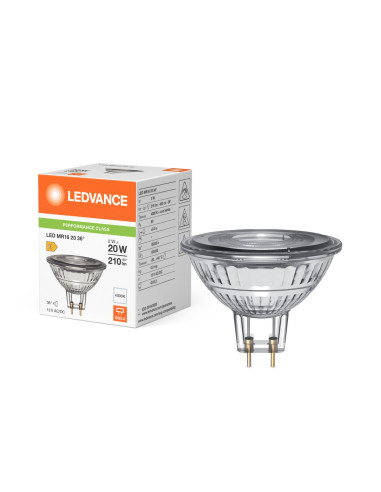 ŻARÓWKA LED P SPOT MR16 GL 20 36° 2W 4000K ciepła biała GU5.3 12V 210LM 