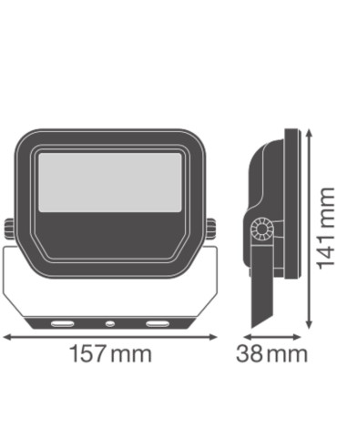 NAŚWIETLACZ FLOOD LED 20 P 17W/11W 2400LM/1600LM PS 6500K SY100 WT IP66 GEN4 