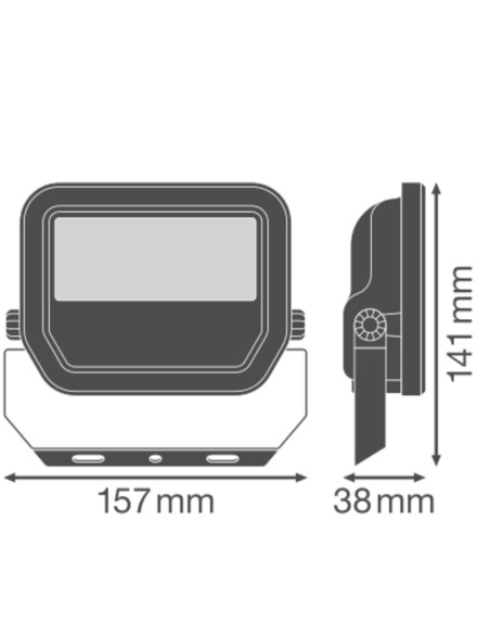 NAŚWIETLACZ FLOOD LED 20 P 17W/11W 2400LM/1600LM PS 6500K SY100 WT IP66 GEN4 