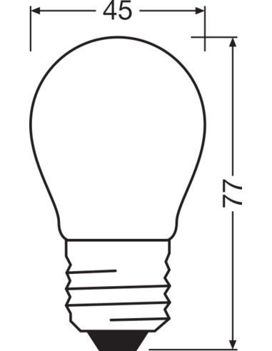 ŻARÓWKA LED VALUE CLP25 2.5W 4000K neutralna biała 250LM FR E27 