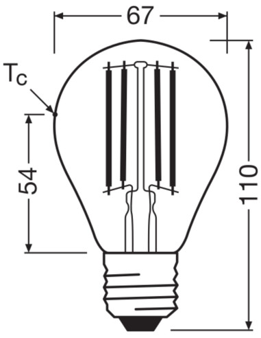 ŻARÓWKA LED S CLA100 DIM 13.8W ciepła biała E27 CRI97 FIL 1521LM 