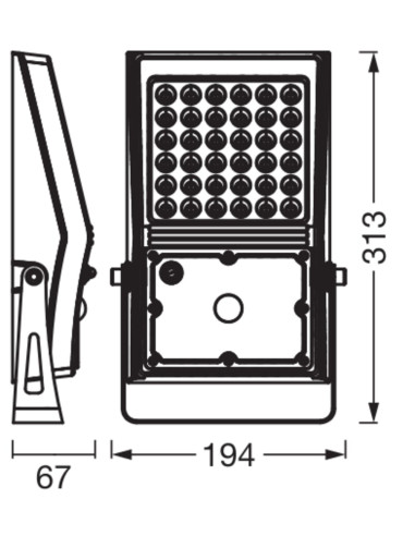 NAŚWIETLACZ ENDURA FLOOD SOLAR SENSOR REM 10W 4000K neutralna biała 1200LM BK 