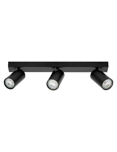 OPRAWA SUFITOWA LED SPOT OCTAGON DIM 3X3.4W 2700K ciepła biała GU10 BK  