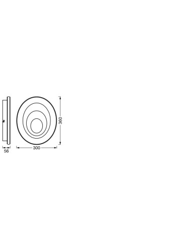 PLAFON LED ORBIS SPIRAL OVAL 360X300 27W 3000K ciepła biała WT 
