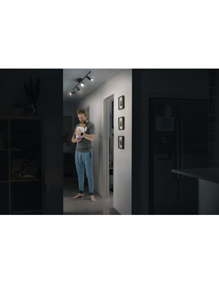 OPRAWA SUFITOWA PUNKTOWA LED SPOT GU10 4X3,4W 2700K ciepła biała DIM 920LM 230V CZARNA 