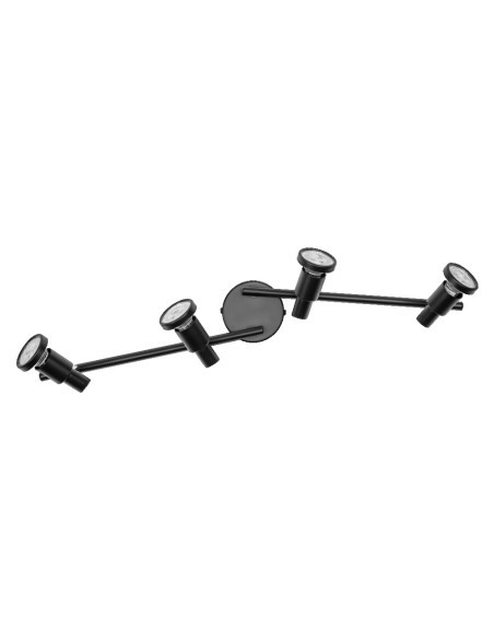 OPRAWA SUFITOWA PUNKTOWA LED SPOT GU10 4X3,4W 2700K ciepła biała DIM 920LM 230V CZARNA 