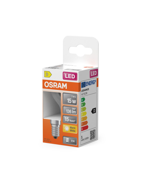 ŻARÓWKA LED STAR RF CLP15 1W 2700K ciepła biała E14 FIL 136LM  