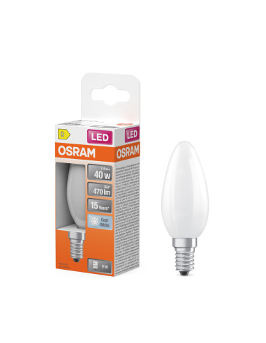 ŻARÓWKA LED STAR RF CLB40 3,4W 4000K neutralna biała  E14 GL FR 470LM 

