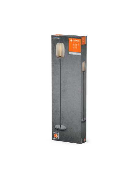 DECOR STICK FLOOR TALL 1XE27 DARK GREY 