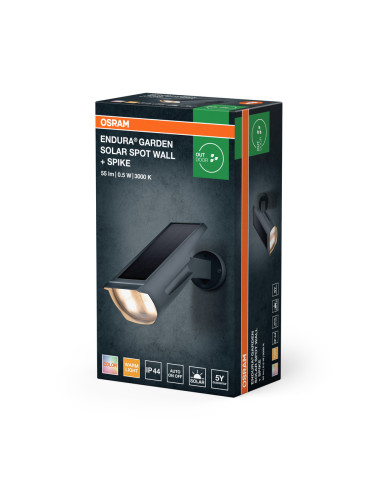 NAŚWIETLACZ ENDURA GARDEN SOLAR SPOT WALL SPIKE RGBW DG 