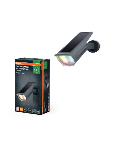 NAŚWIETLACZ ENDURA GARDEN SOLAR SPOT WALL SPIKE RGBW DG 