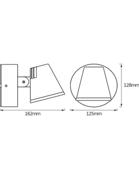 ENDURA STYLE MIDI SPOT I 13W 3000K 800LM IP44 KINKIET DARK GREY