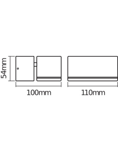 KINKIET ZEWNĘTRZNY ENDURA STYLE MINI SPOT I 8W 3000K 410LM IP44 GRAY