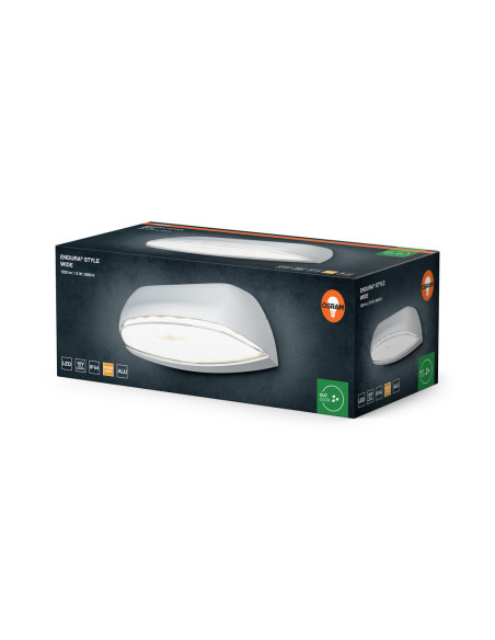 ENDURA STYLE WIDE 12W/3000K 530LM KINKIET WHITE
