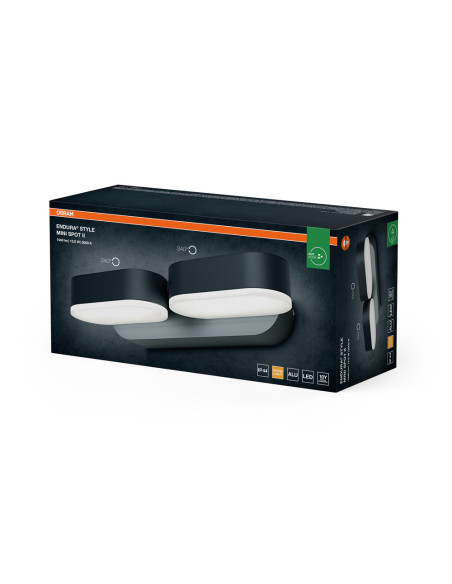 ENDURA STYLE MINI SPOT II 13W 3000K 630LM IP44 KINKIET DARK GREY