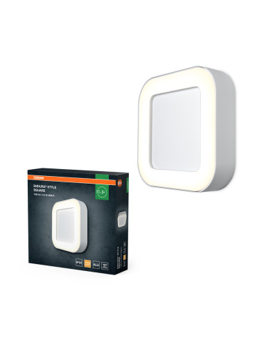 KINKIET ZEWNĘTRZNY ENDURA STYLE SQUARE 13.5W 3000K 600LM IP44 WHITE 