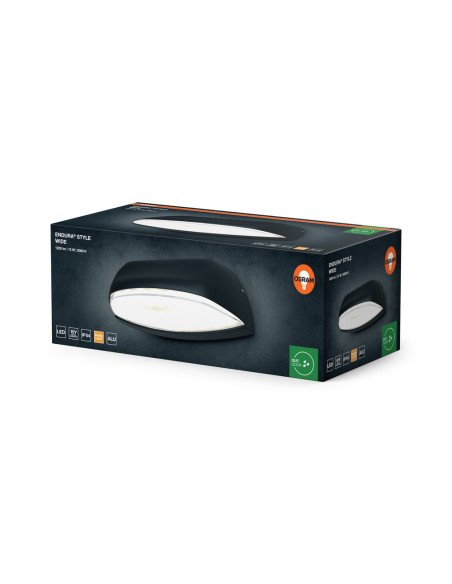 ENDURA STYLE WIDE 12W/3000K 530LM KINKIET DARK GREY