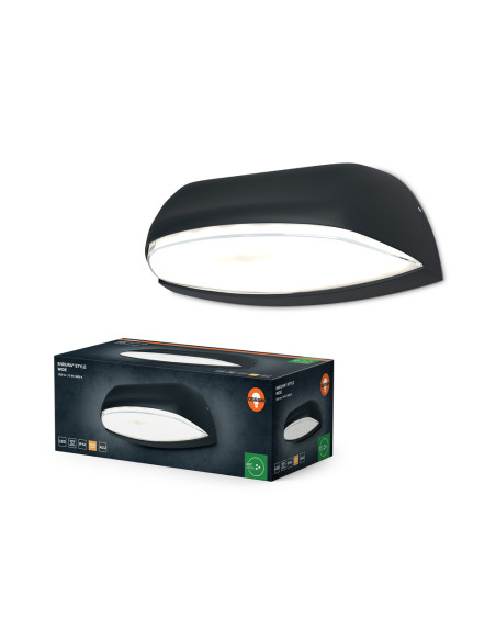 ENDURA STYLE WIDE 12W/3000K 530LM KINKIET DARK GREY