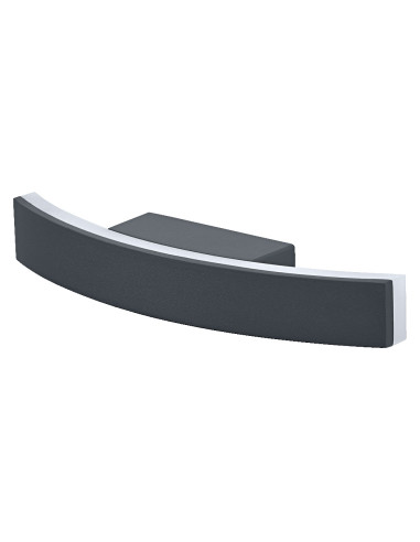 ENDURA STYLE BOW WALL 7W 3000K 280LM IP54 KINKIET DARK GREY  