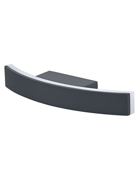 ENDURA STYLE BOW WALL 7W 3000K 280LM IP54 KINKIET DARK GREY  