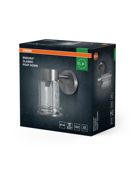 KINKIET ZEWNĘTRZNY ENDURA CLASSIC POST DOWN E27 IP44 STAL NIERDZEWNA 