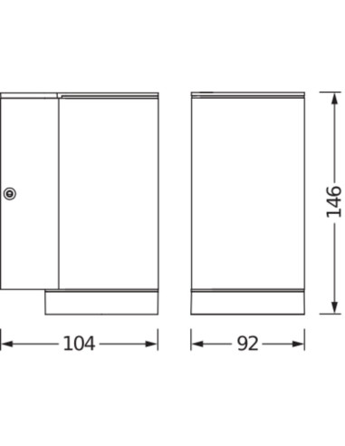 KINKIET ZEWNĘTRZNY ENDURA CLASSIC BEAM WALL DOWN GU10 IP44  ALU GY 