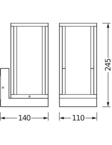 KINKIET ZEWNĘTRZNY ENDURA CLASSIC FRAME WALL E27 IP44 ALU DG 