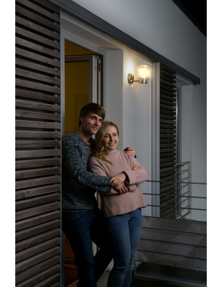 KINKIET ZEWNĘTRZNY ENDURA CLASSIC POST SENSOR UP E27 IP44 STAL NIERDZEWNA 