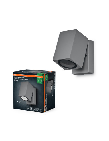 KINKIET ZEWNĘTRZNY ENDURA CLASSIC CUBE ADJUSTABLE WALL GU10 SILVER 