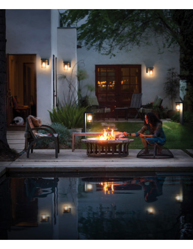 KINKIET ZEWNĘTRZNY ENDURA CLASSIC CASCADE WALL E27 AMBER 