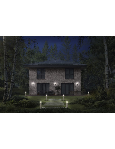 KINKIET ZEWNĘTRZNY ENDURA CLASSIC EBRO WALL E27 STAINLESS STEEL 