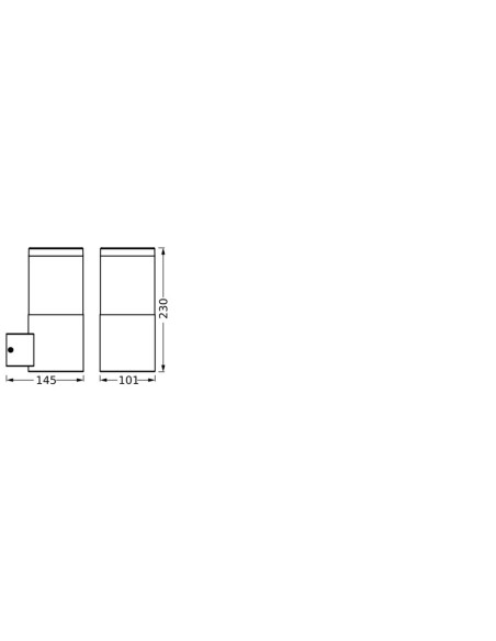 KINKIET ZEWNĘTRZNY ENDURA CLASSIC EBRO WALL E27 STAINLESS STEEL 