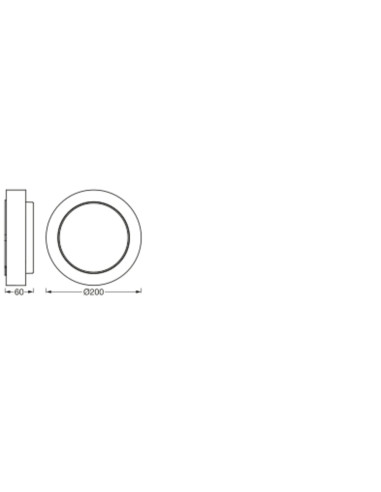 KINKIET ZEWNĘTRZNY ENDURA STYLE DISC WALL 8W 3000K 370LM IP44  STAL NIERDZEWNA 