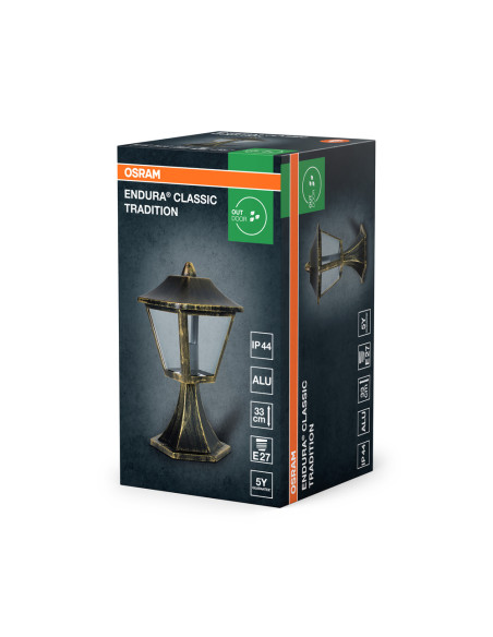 ENDURA CLASSIC TRADITION ALU E27 33CM LATARENKA GOLD 