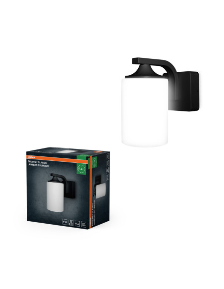 KINKIET ZEWNĘTRZNY ENDURA CLASSIC LANTERN CYLINDER E27 IP43 ALU CZARNA 