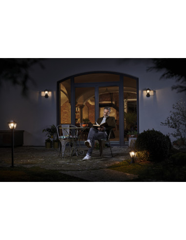 ENDURA CLASSIC TRADITION UP SENSOR ALU E27 KINKIET GOLD 