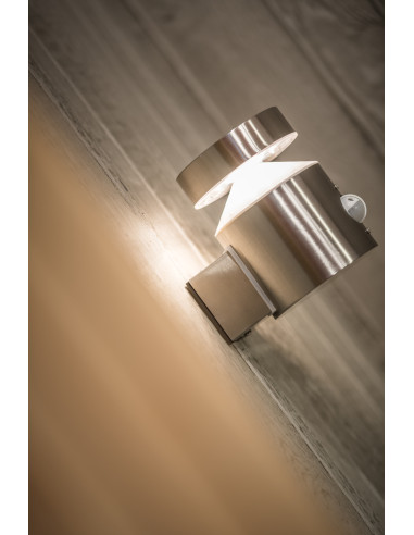 KINKIET ZEWNĘTRZNY ENDURA STYLE CYLINDER WALL SENSOR 6W 3000K 360LM STAL NIERDZEWNA 