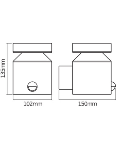 KINKIET ZEWNĘTRZNY ENDURA STYLE CYLINDER WALL SENSOR 6W 3000K 360LM STAL NIERDZEWNA 