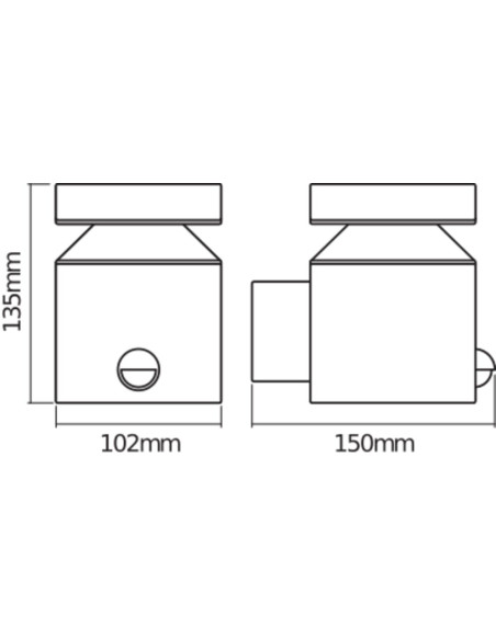 KINKIET ZEWNĘTRZNY ENDURA STYLE CYLINDER WALL SENSOR 6W 3000K 360LM STAL NIERDZEWNA 