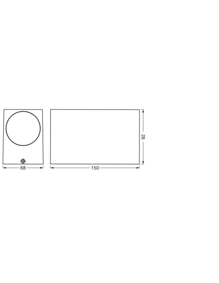 KINKIET ZEWNĘTRZNY ENDURA CLASSIC SQUARE UPDOWN GU10 IP44 WHITE 