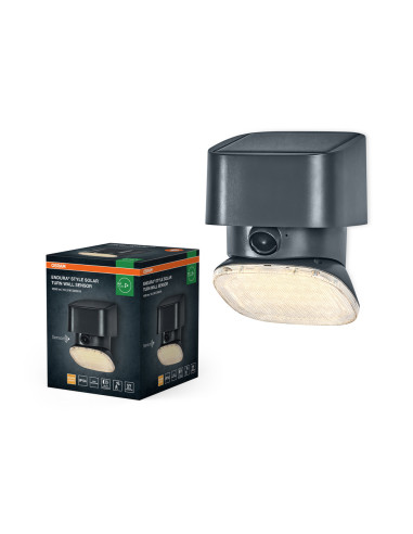 KINKIET ZEWNĘTRZNY SOLAR ENDURA STYLE TURN WALL SENSOR 10W 3000K 