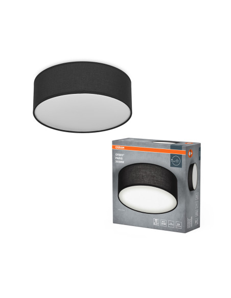 PLAFON LED ORBIS PARIS 300 1XE27 BK 