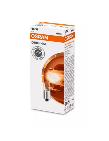 ŻARÓWKA SAMOCHODOWA 3796 2W 12V BA9S