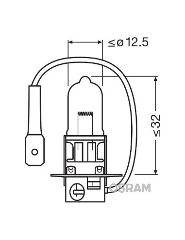 ŻARÓWKA SAMOCHODOWA 62201 100W 12V PK22S OFF ROAD 