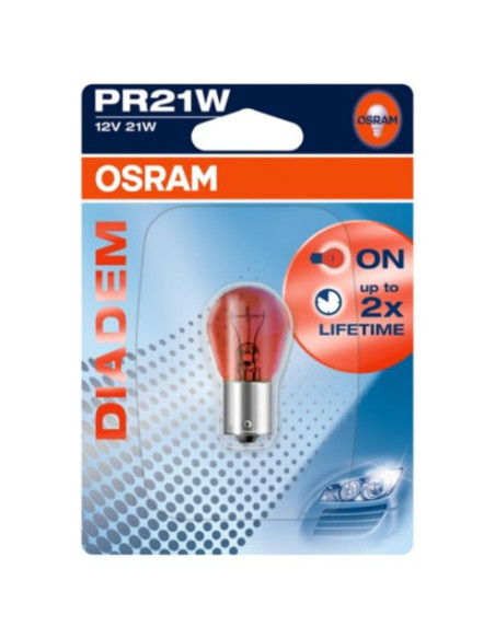 ŻARÓWKA SAMOCHODOWA 7508LDR 21W 12V BAW15S PR21W DIADEM